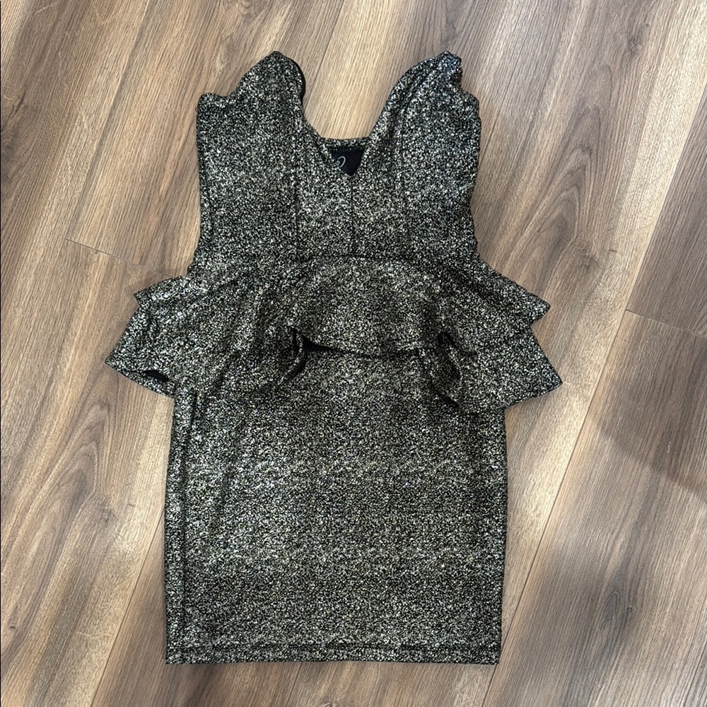Windsor Black and Silver Mini Dress